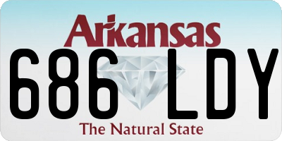 AR license plate 686LDY