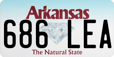 AR license plate 686LEA
