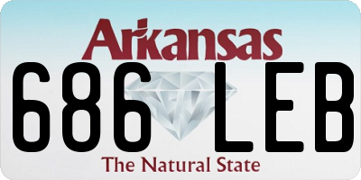 AR license plate 686LEB