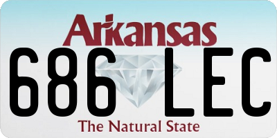 AR license plate 686LEC
