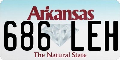 AR license plate 686LEH