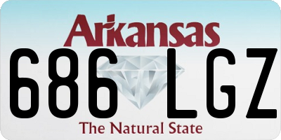 AR license plate 686LGZ