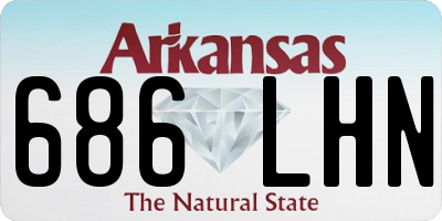 AR license plate 686LHN