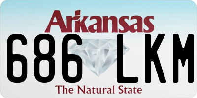AR license plate 686LKM