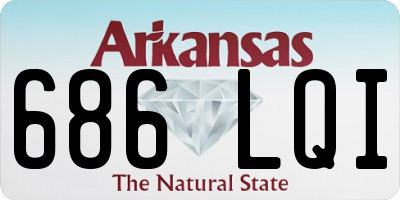 AR license plate 686LQI