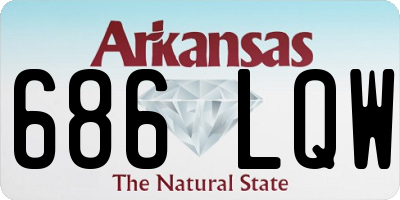 AR license plate 686LQW