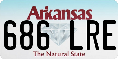 AR license plate 686LRE
