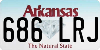 AR license plate 686LRJ