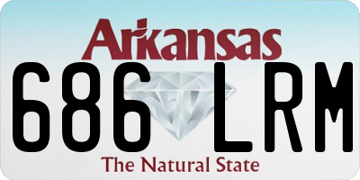 AR license plate 686LRM
