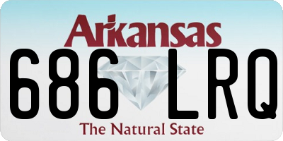 AR license plate 686LRQ
