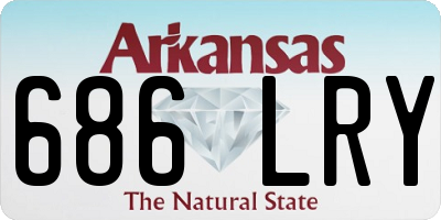 AR license plate 686LRY
