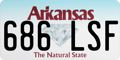 AR license plate 686LSF