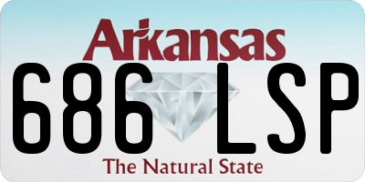 AR license plate 686LSP