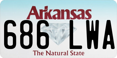 AR license plate 686LWA