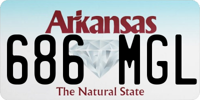 AR license plate 686MGL