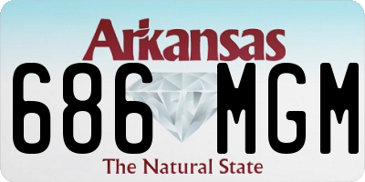 AR license plate 686MGM