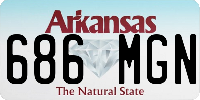 AR license plate 686MGN