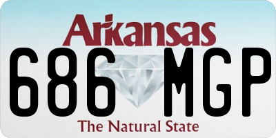 AR license plate 686MGP