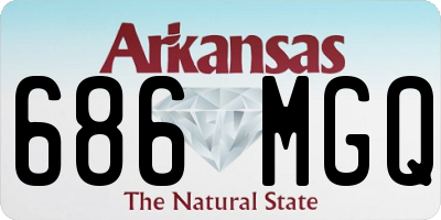 AR license plate 686MGQ