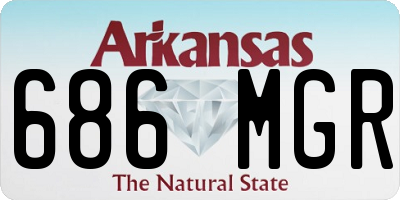 AR license plate 686MGR
