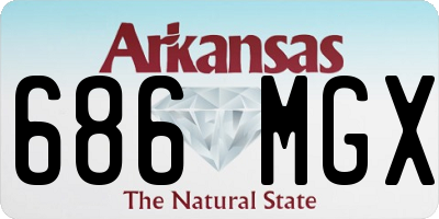 AR license plate 686MGX