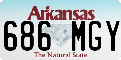 AR license plate 686MGY