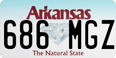 AR license plate 686MGZ