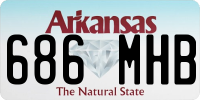 AR license plate 686MHB
