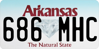 AR license plate 686MHC