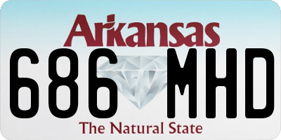 AR license plate 686MHD