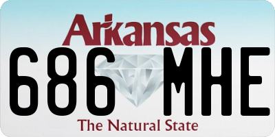 AR license plate 686MHE
