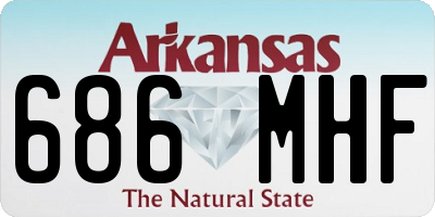 AR license plate 686MHF