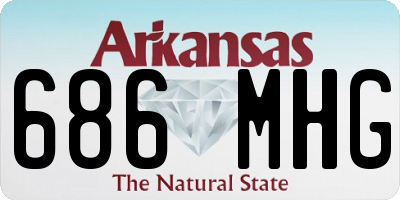 AR license plate 686MHG