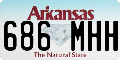 AR license plate 686MHH