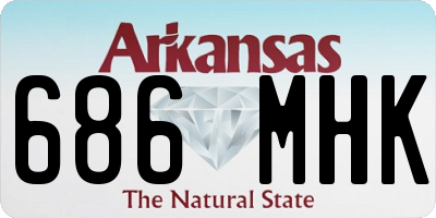 AR license plate 686MHK