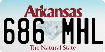 AR license plate 686MHL