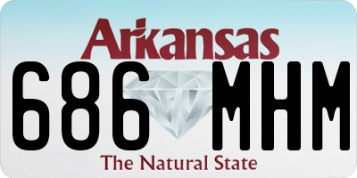 AR license plate 686MHM