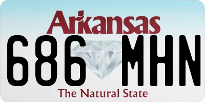 AR license plate 686MHN