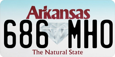AR license plate 686MHO