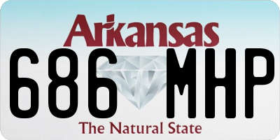 AR license plate 686MHP