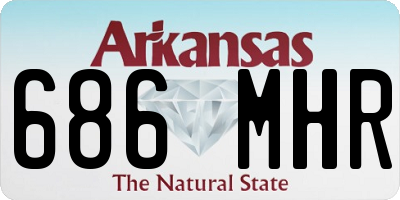 AR license plate 686MHR