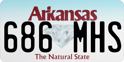 AR license plate 686MHS
