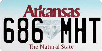 AR license plate 686MHT