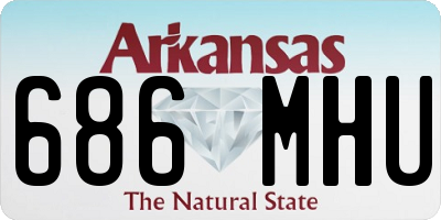 AR license plate 686MHU