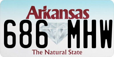 AR license plate 686MHW