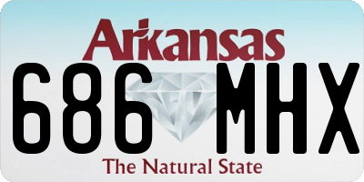 AR license plate 686MHX
