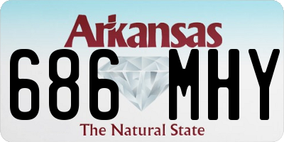AR license plate 686MHY
