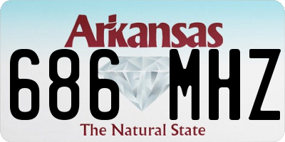 AR license plate 686MHZ
