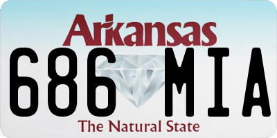 AR license plate 686MIA