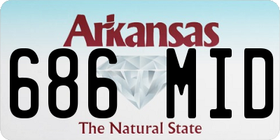 AR license plate 686MID